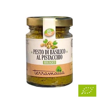 Pesto di basilico al  pistacchio 90gr BIO