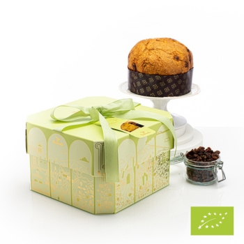 Panettone con arancia candita ed uvetta BIO 500 gr