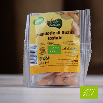 Mandorle di Sicilia BIO tostate 30g