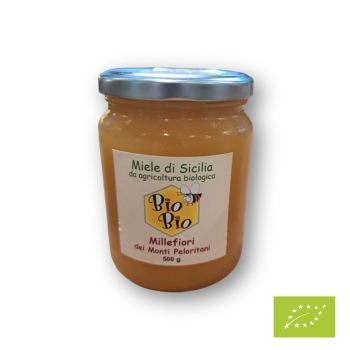 Miele di millefiori dei Monti Peloritani BIO 500 gr